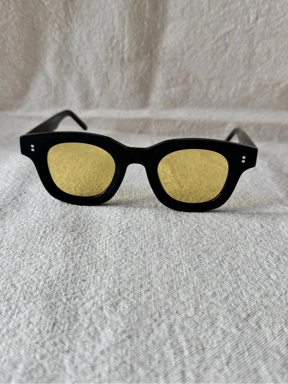 AKILA Black Sunglasses with Yellow Lenses